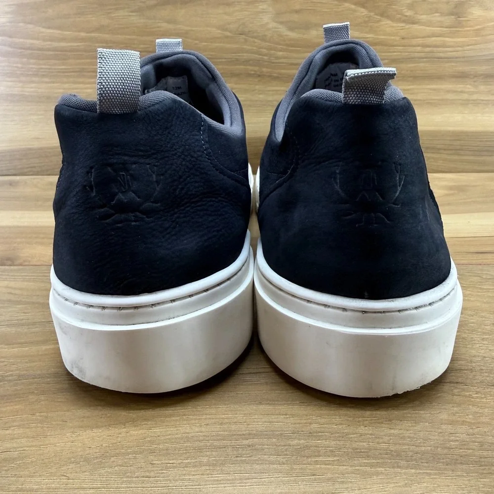 Martin Dingman David Sneaker Mens 12 Navy Blue Nubuck Business Casual Modern